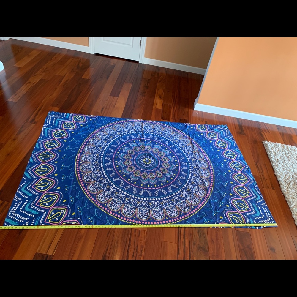 blue and pink tapestry- open to offers